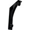 Ekena Millwork Legacy Wrought Iron Bracket, (Triple center brace), Powder Coated Black 2"W x 7 1/2"D x 10"H BKTM02X07X10TLE - alternate 1